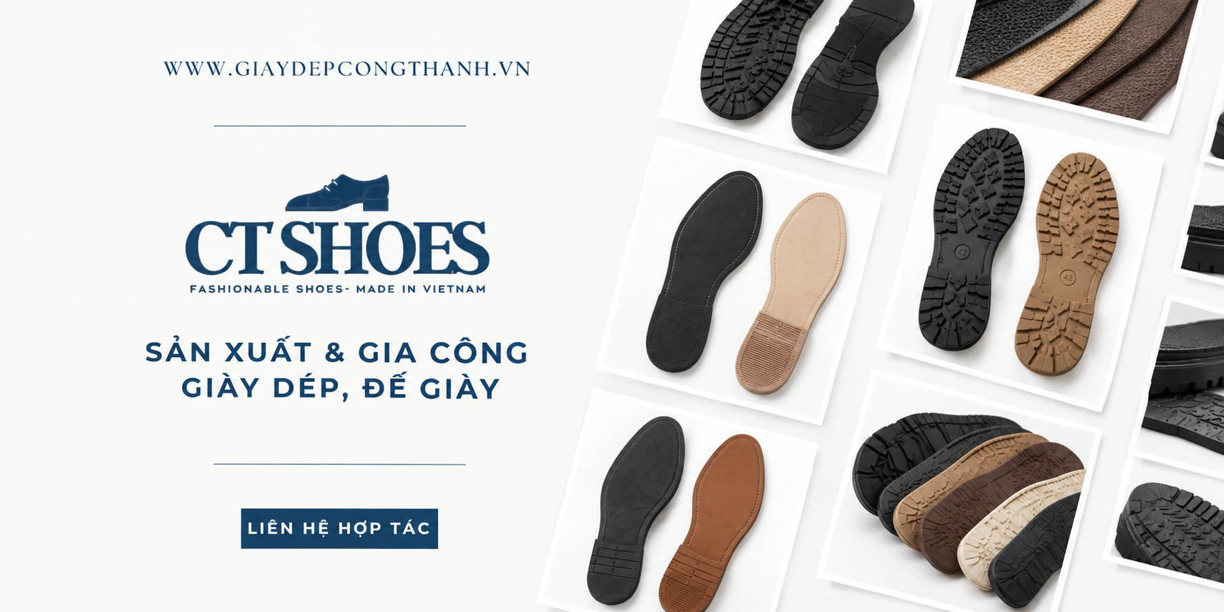 Sản xuất đế giày dép cao su và PVC theo yêu cầu